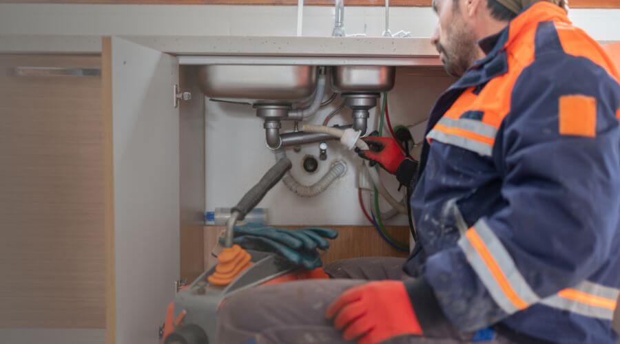 Professional slab leak plumber services in Crane, IN